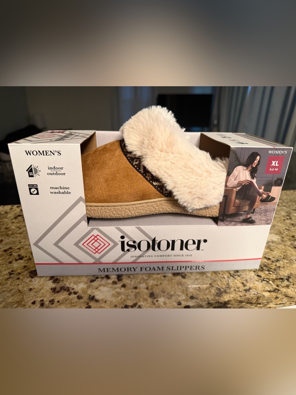 Isotoner Memory Foam Slippers